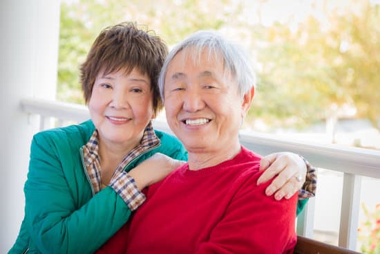 Happy Senior Adult Chinese Couple Portrait